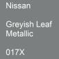 Preview: Nissan, Greyish Leaf Metallic, 017X.